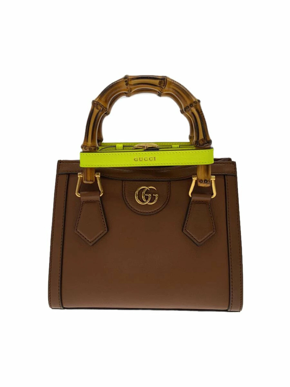 Gucci Top Handle Bag Diana Leather Brown